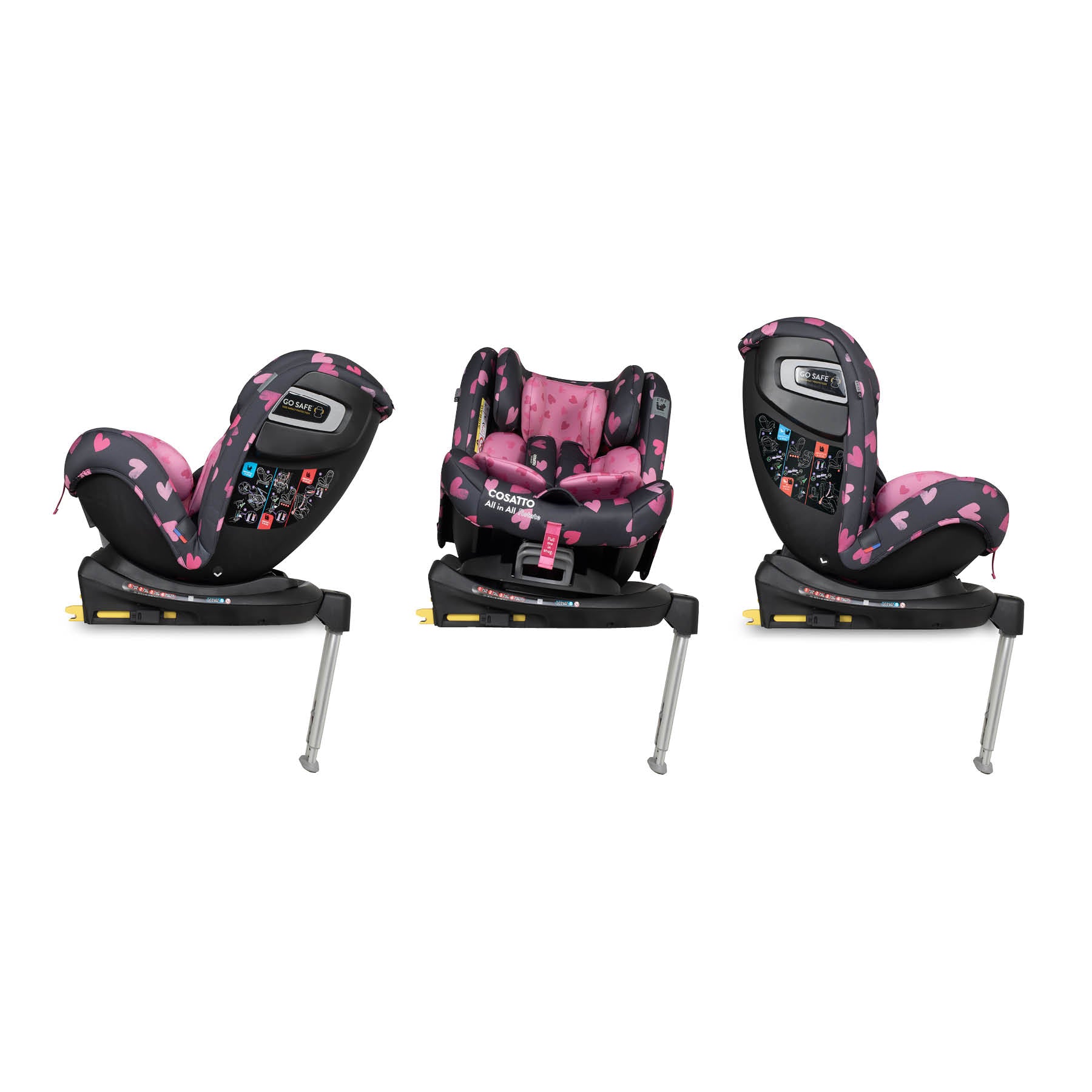 All in All 360 Rotate Car Seat Charcoal Lighthearted