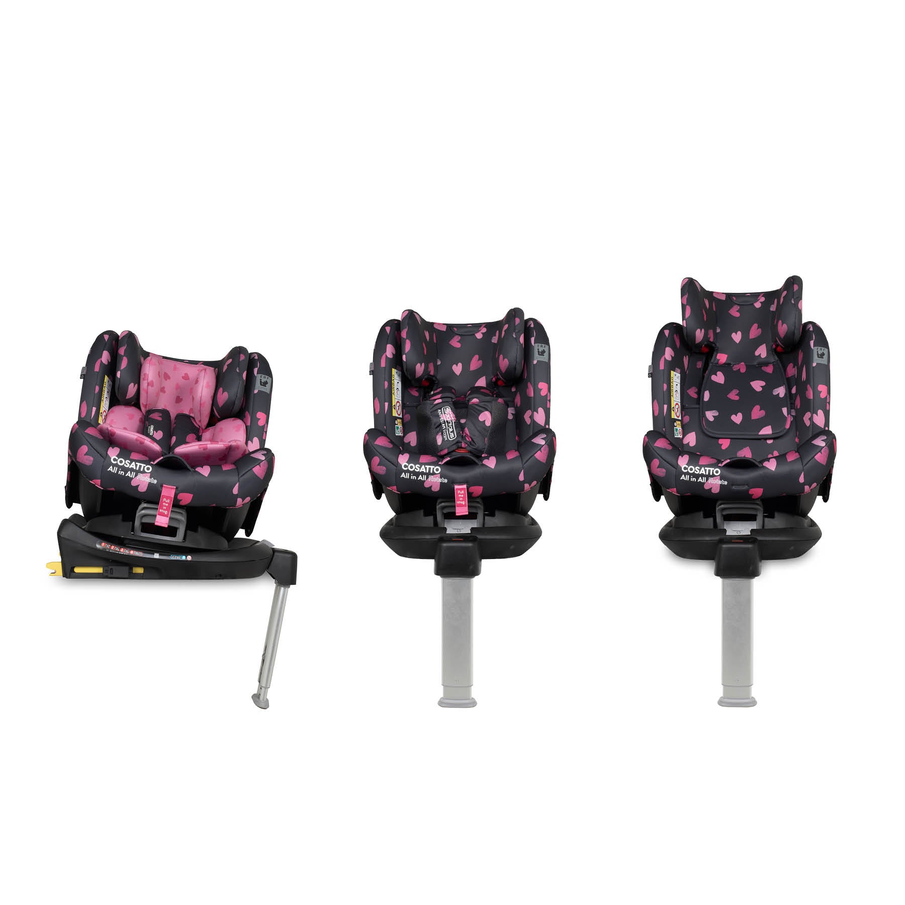 All in All 360 Rotate Car Seat Charcoal Lighthearted