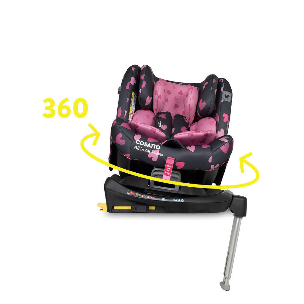 All in All 360 Rotate Car Seat Charcoal Lighthearted