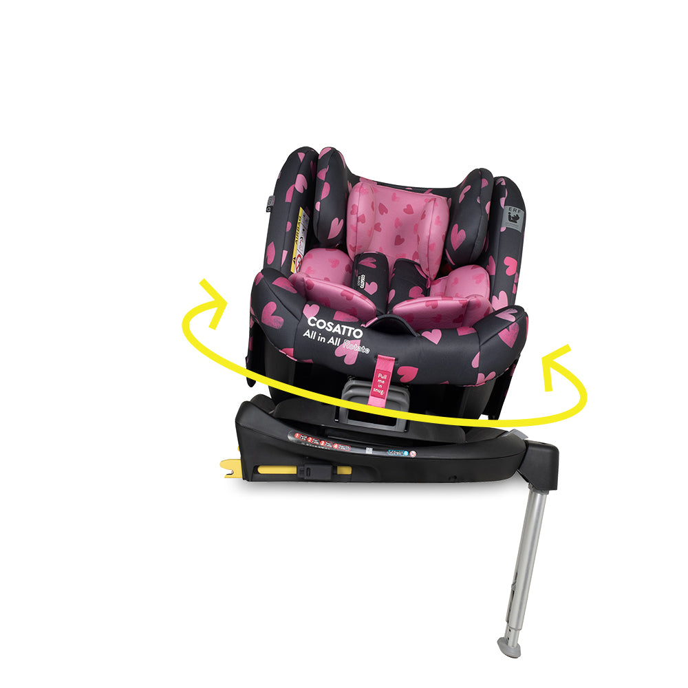 All in All 360 Rotate Car Seat Charcoal Lighthearted